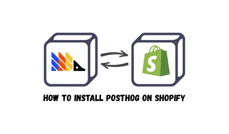 Illustration showing two-way data flow between PostHog and Shopify