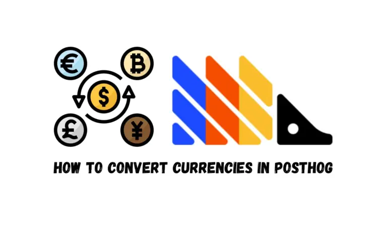 Currency symbols and PostHog logo illustrating currency conversion
