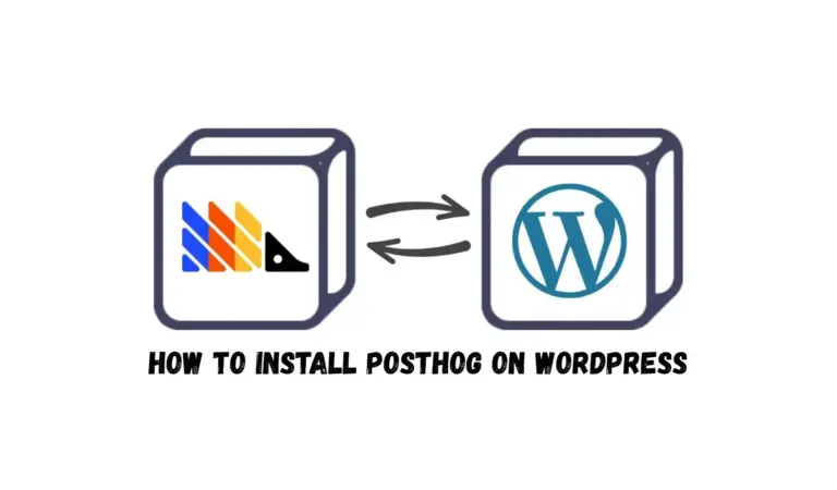 Illustration showing PostHog connected to WordPress
