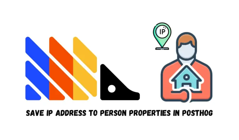 Graphic showing an IP address saved to a PostHog person profile