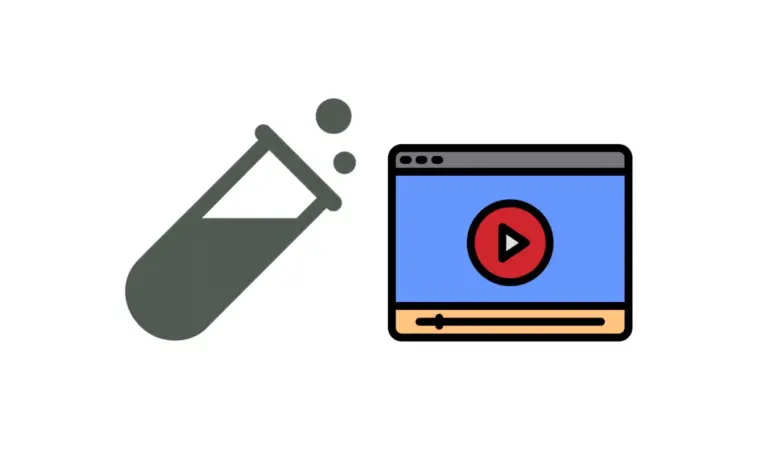 Illustration of a rocket launching beside a video player window