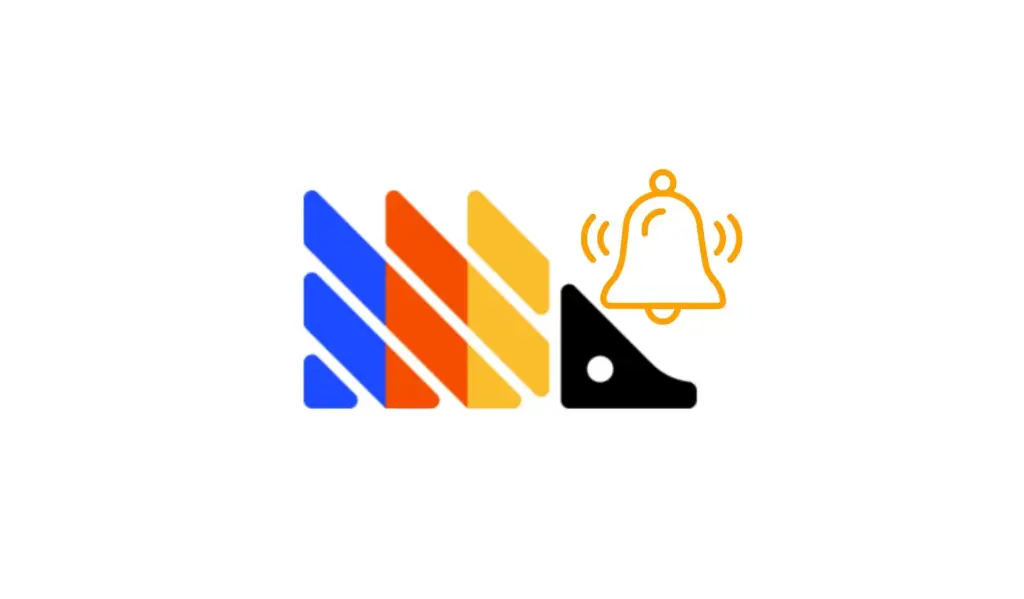 PostHog logo beside a ringing notification bell